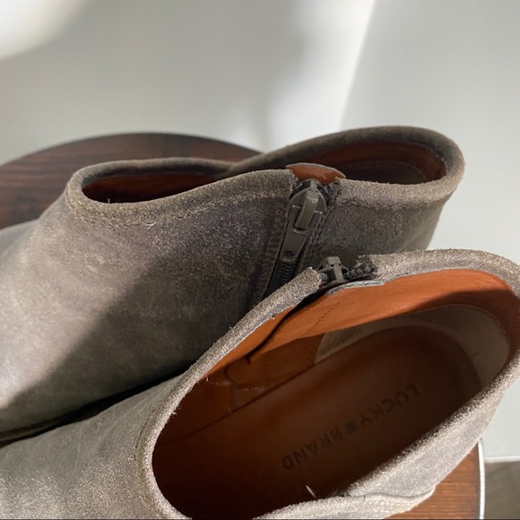 Lucky Brand Leather Heeled Brekke Ankle Boots - 11 - Picture 4 of 7